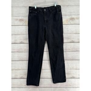 Levis Premium 541 Athletic Taper Fit Jeans Mens 36x34 Black Dark Wash Denim